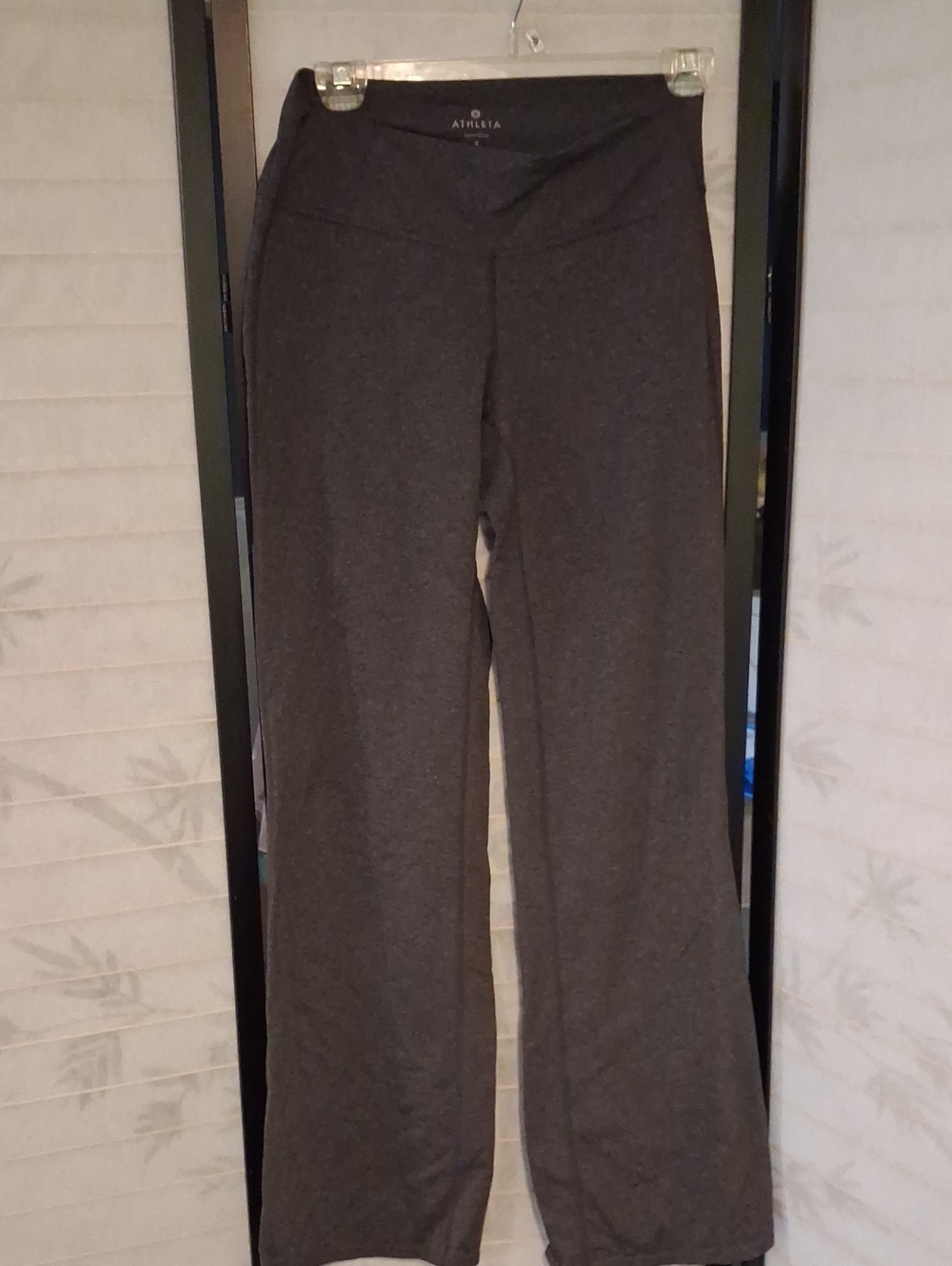 Athleta Dark Gray Wide-Leg Yoga Pants